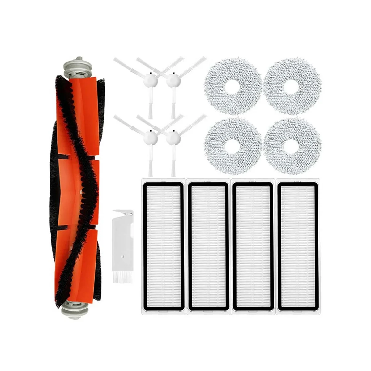 샤오미 S10 + / S10 플러스용 로봇 진공 예비 부품 액세서리, 메인 사이드 브러시 헤파 필터 걸레 헝겊 천