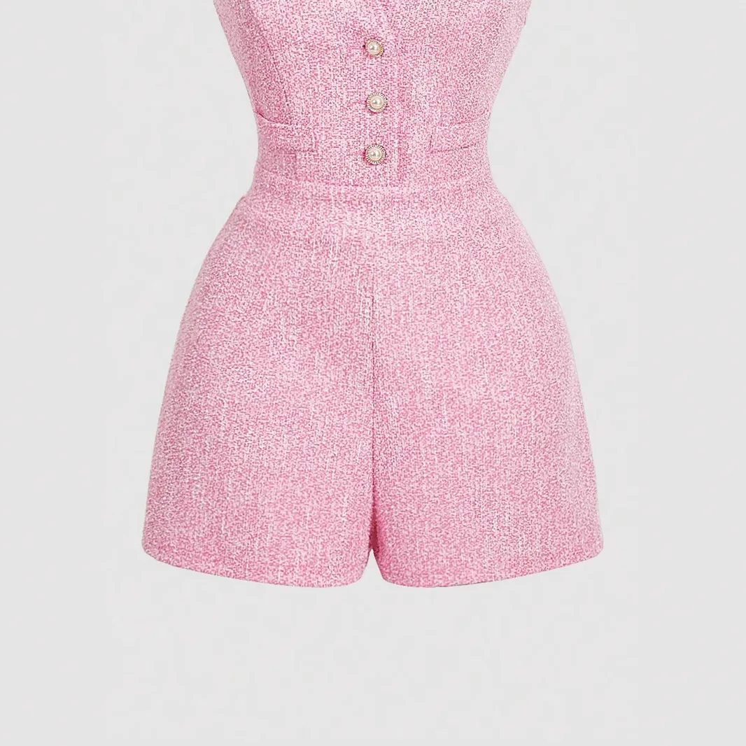 Ele V-Ne Svel Hang-Ne Slimming Jumpsuit Sexy Par Wear Polyester Fiber H-Sle Dr for Ladies Summer Season