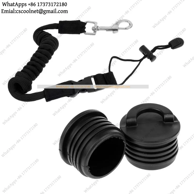 JS02 Durable Plastic Kayak Scupper Drain Plug Bung Bolt Snap Replacement Accessory for Ocean Boats