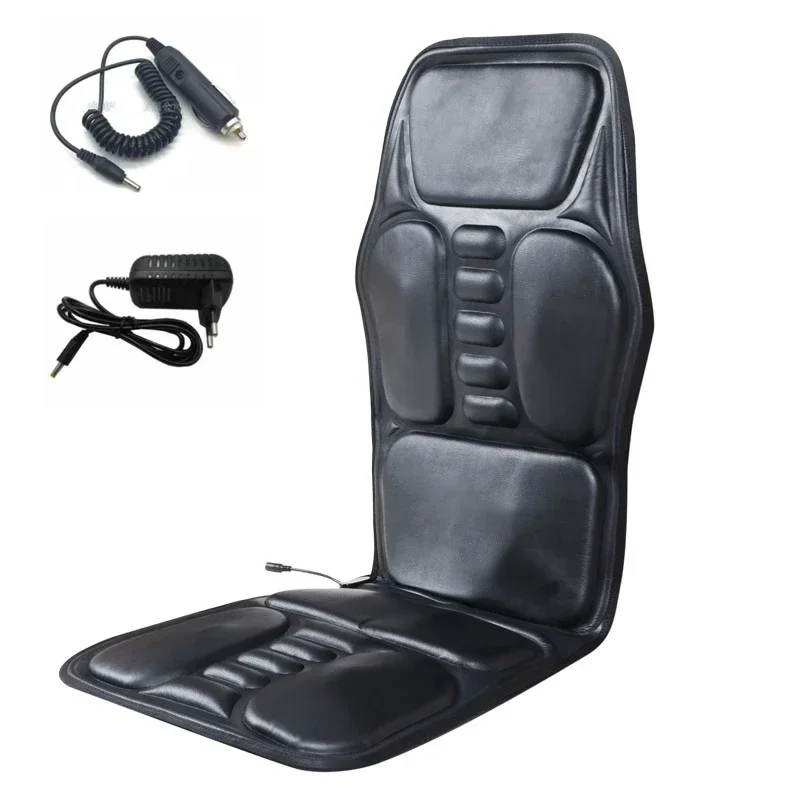 Car Home Office Full-Body Massage Cushion.Heat Vibrate .Back Neck Massage Chair Relaxation Car Seat 12V