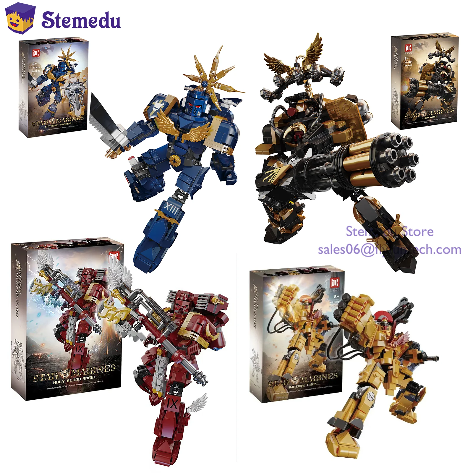 

DK1003 1001 1002 1004 кровяные ангелы стиль красный меха модель строительные блоки игрушка для детей образовательный подарок на день рождения