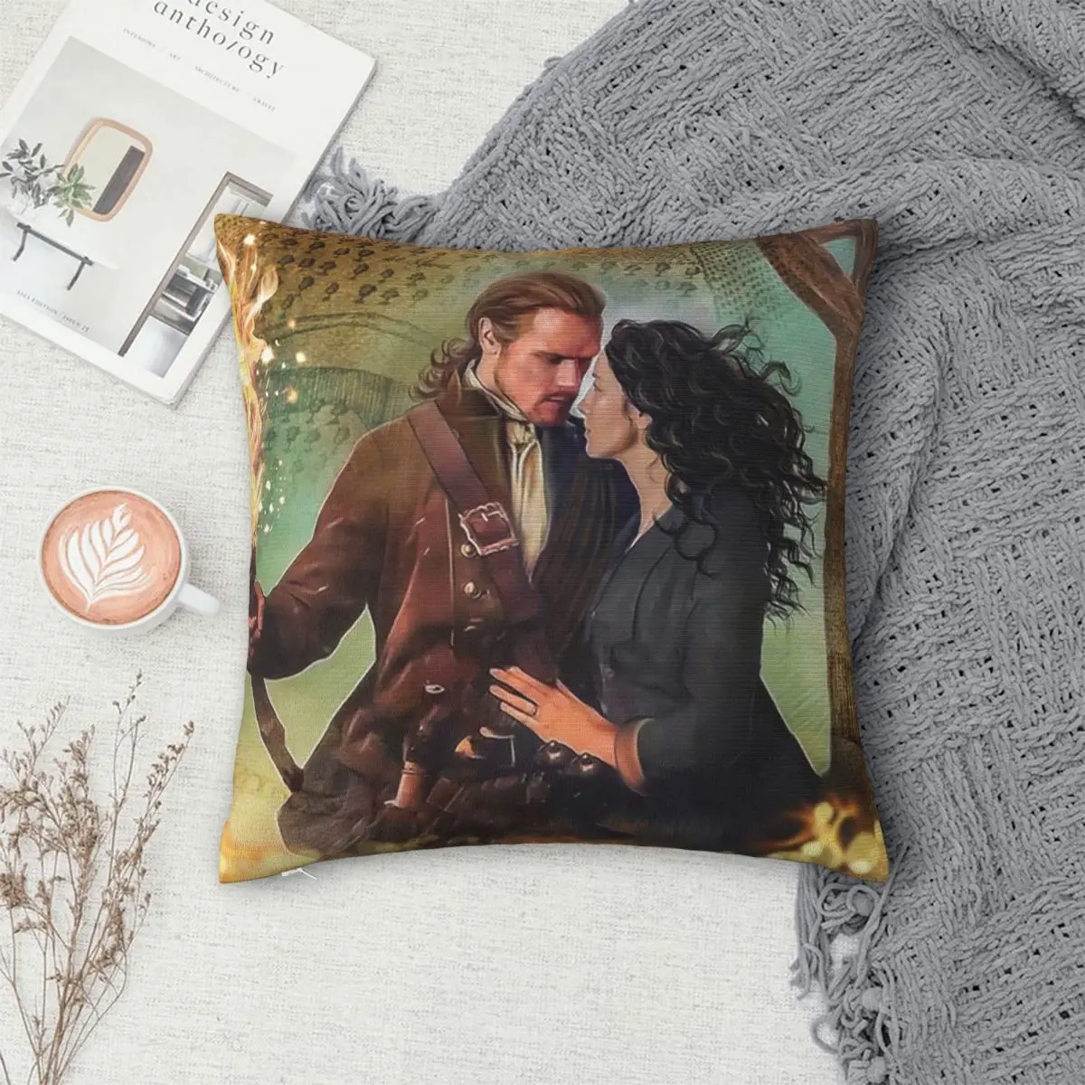 TV Series Outlander Movie Square Pillowcase Pillow Cover Cushion Decor Comfort Throw Pillow for Home Sofa view 5