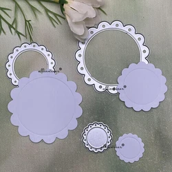New Flower wreath frame Metal Cutting Dies for DIY Scrapbooking Album Paper Cards Decorative Crafts Embossing Die Cuts