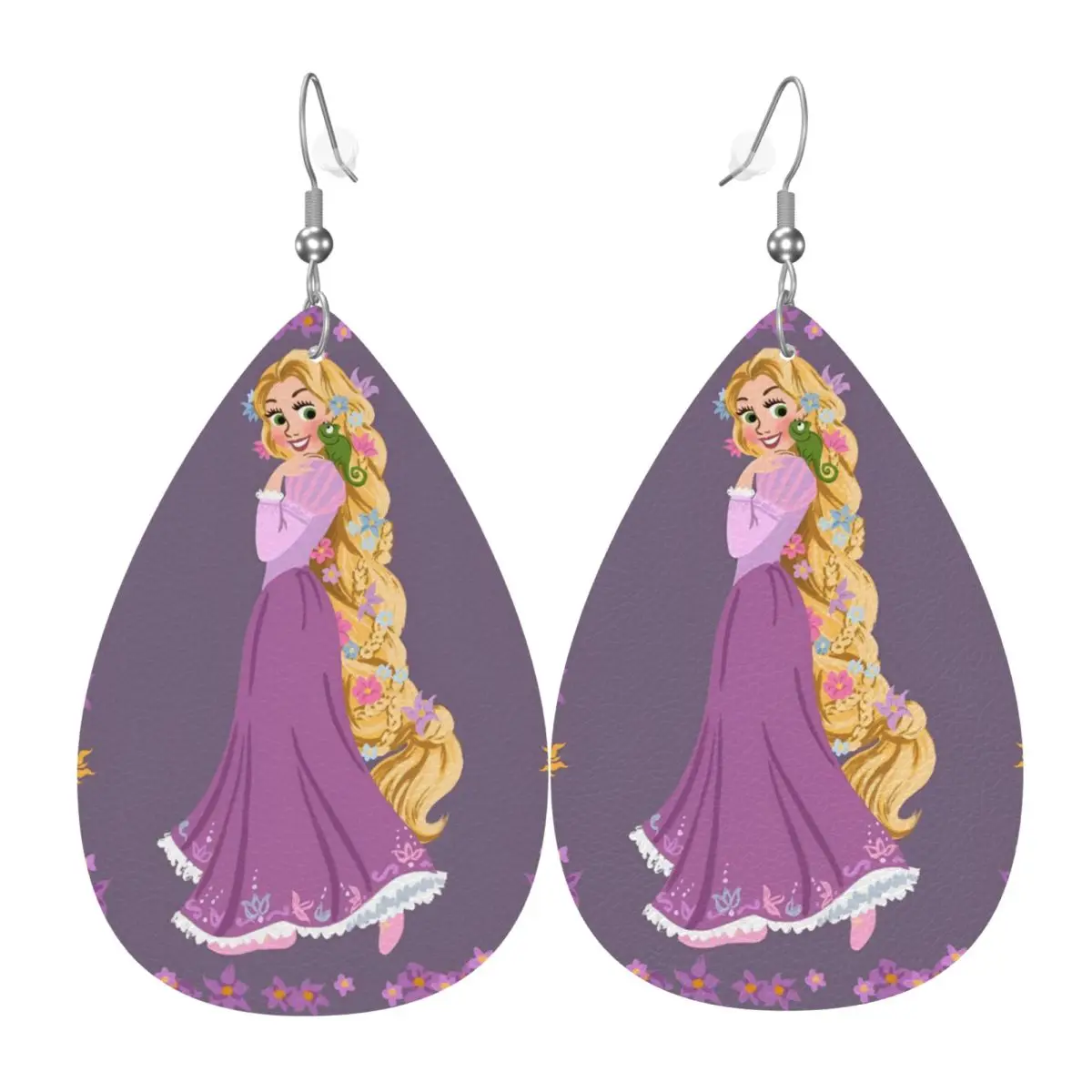 

Кожаные серьги-капли в стиле принцессы Тangled, модные, для женщин, забавные украшения с мультяшными персонажами, аксессуары на День святого Валентина