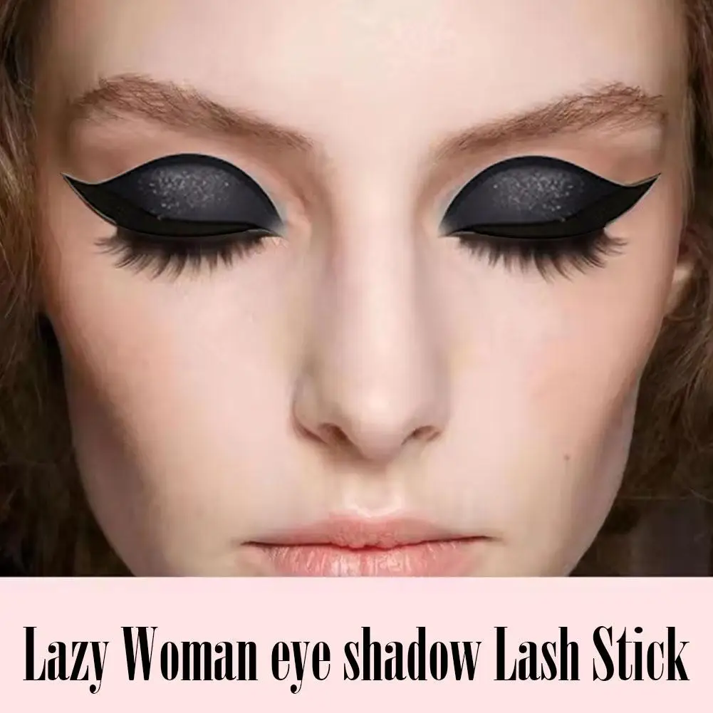 8 Pairs Lazy Eye Shadow Eyelash Patch Reusable Eye Makeup Stickers Self-Adhesive Quick Makeup Tools