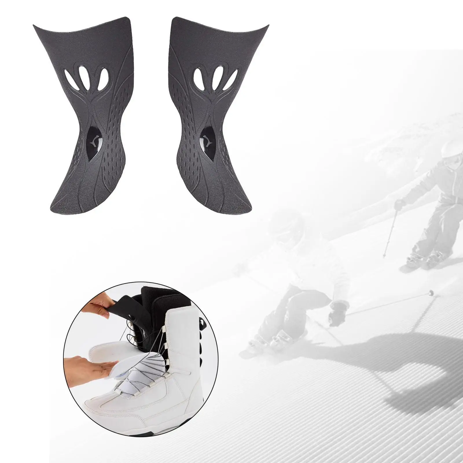 Pad for Ski Boots Professional External Support Convenient Carbon Fiber Ski