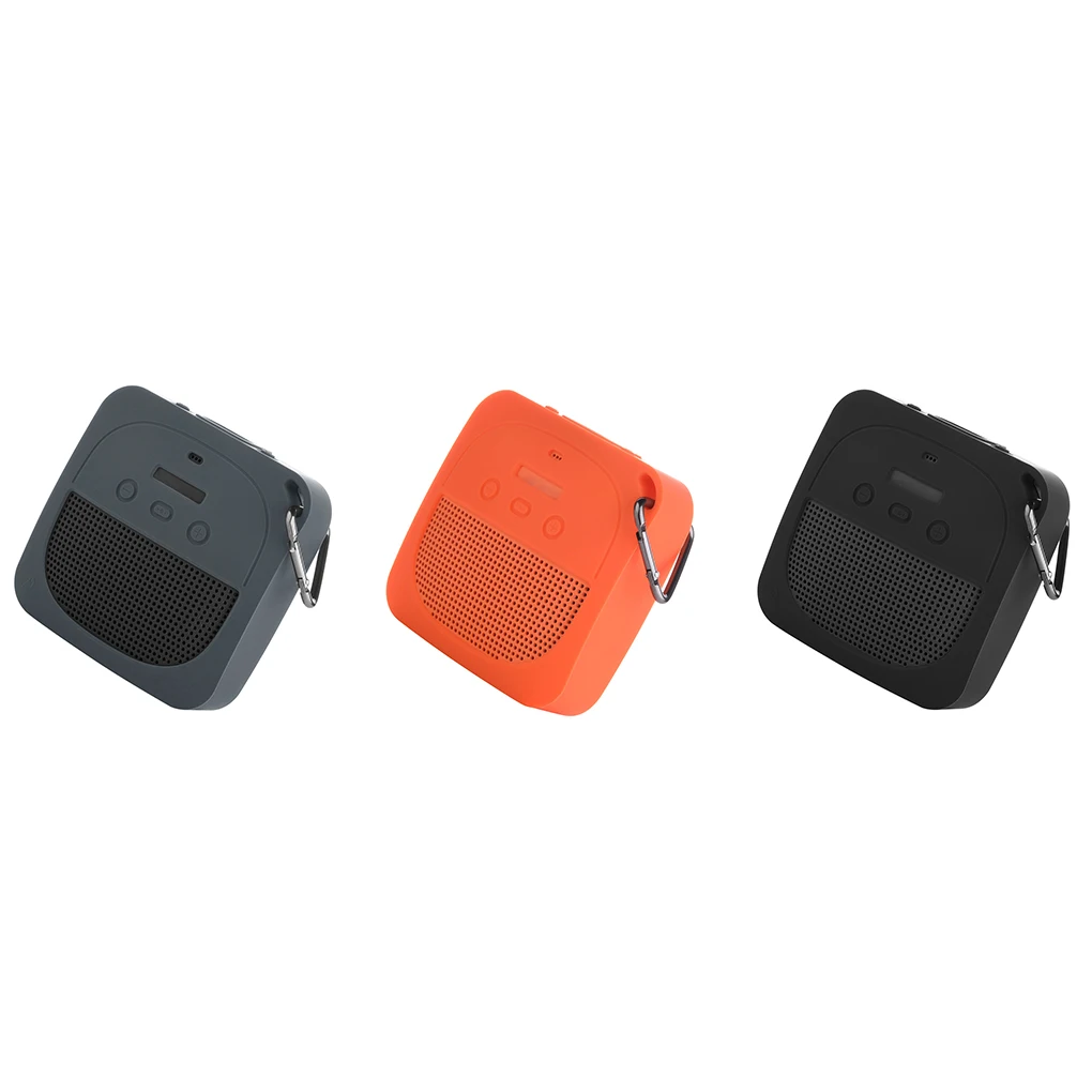 Protective Cover Wear-resistant Speaker Cases Bluetooth-compatible Protection Sleeve with Reserved Volume Holes Type 3