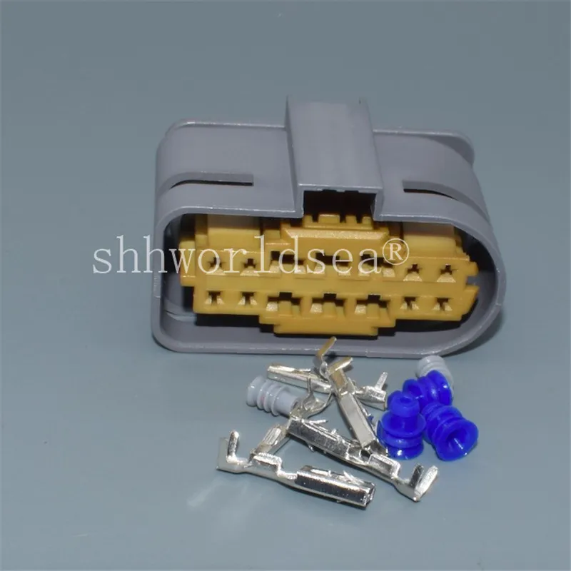 Shhworldsea 1/10Sets 14Pin 1.5mm 3.5mm Car assembly Cable Housing Plug Wiring Harness Female connector A0525456026