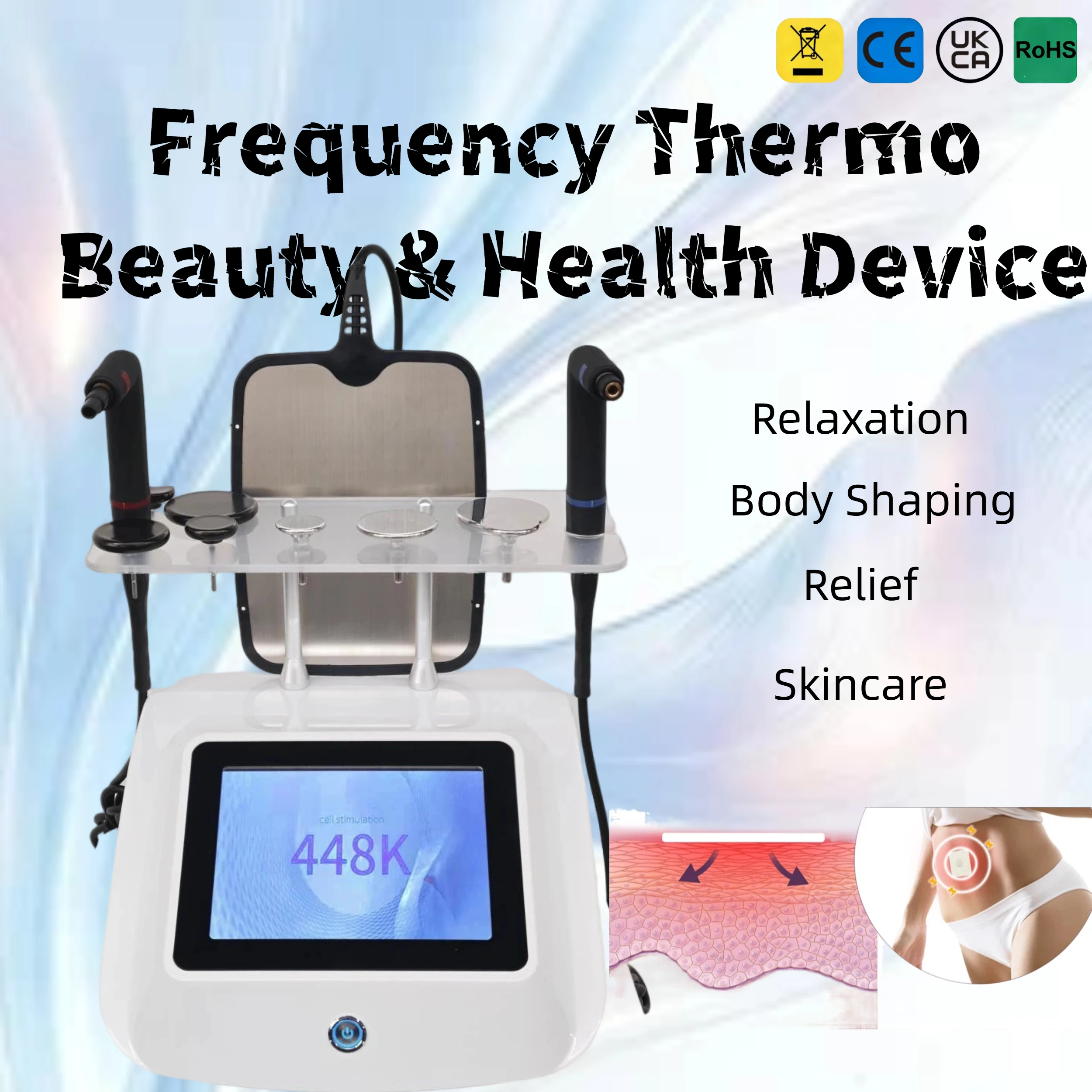 

Аппарат для термотерапии 448 кГц: Устранение целлюлита, подтяжка кожи, успокаивающее расслабление, коррекция контуров тела