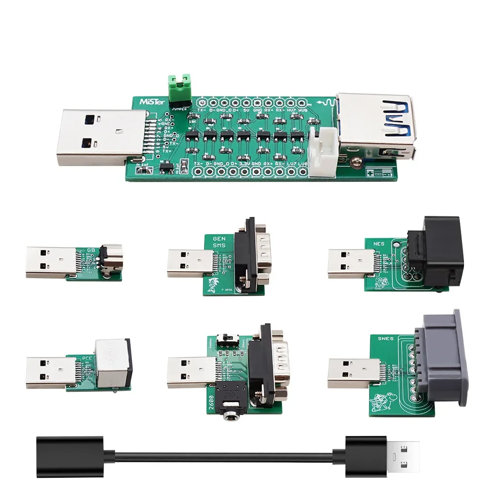 Przenośnik kontroler do gier Adapter do kontrolera USB 3.0 SNAC do DE10-Nano MiSTerFPGA Mister IO Board GENSMS SNES TG16