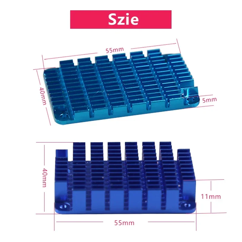 Moduł obliczeniowy Raspberry Pi 4 CM4 chłodnica radiator wifi 40*55mm wentylator