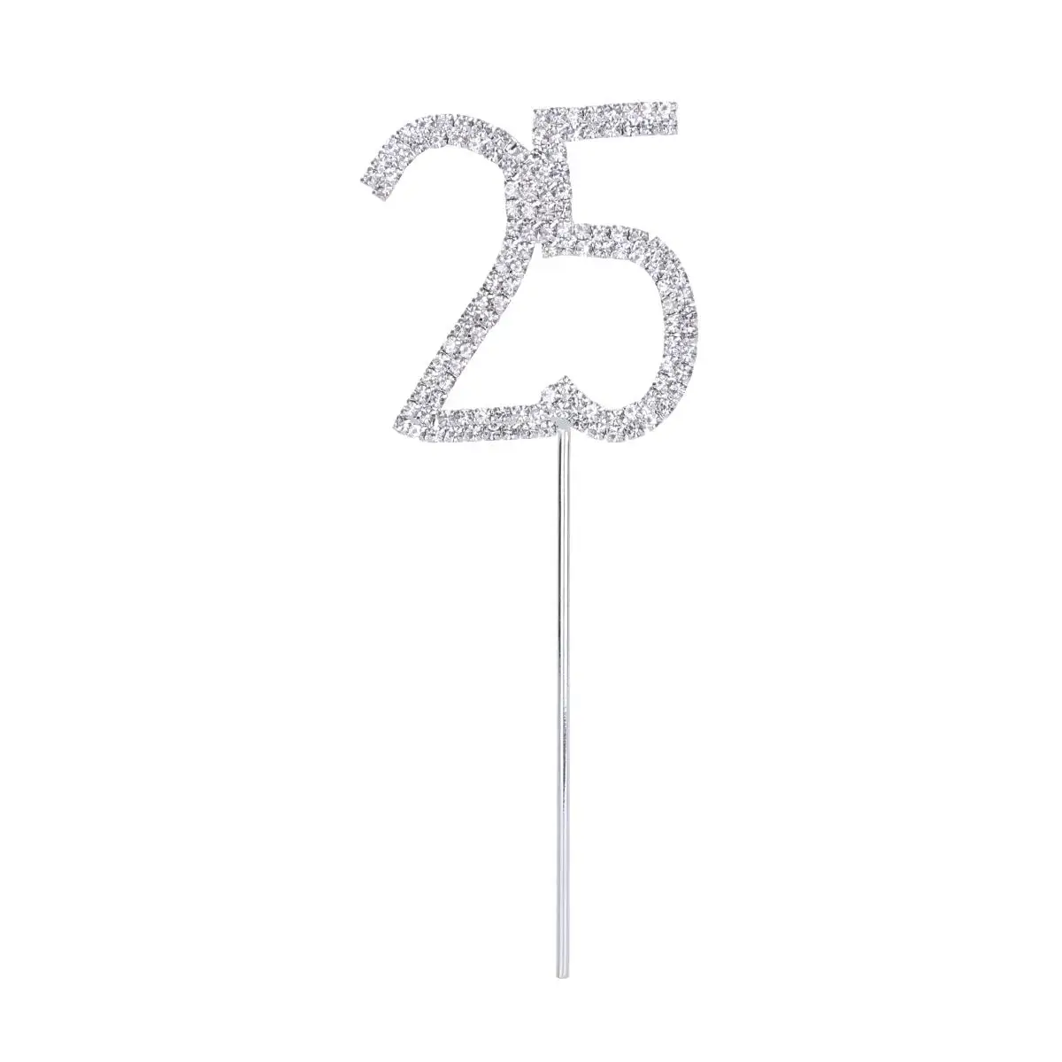 

Cake Topper Rhinestone Wedding Anniversary Birthday Decorations Cupcake Party Supplies Eco Alloy