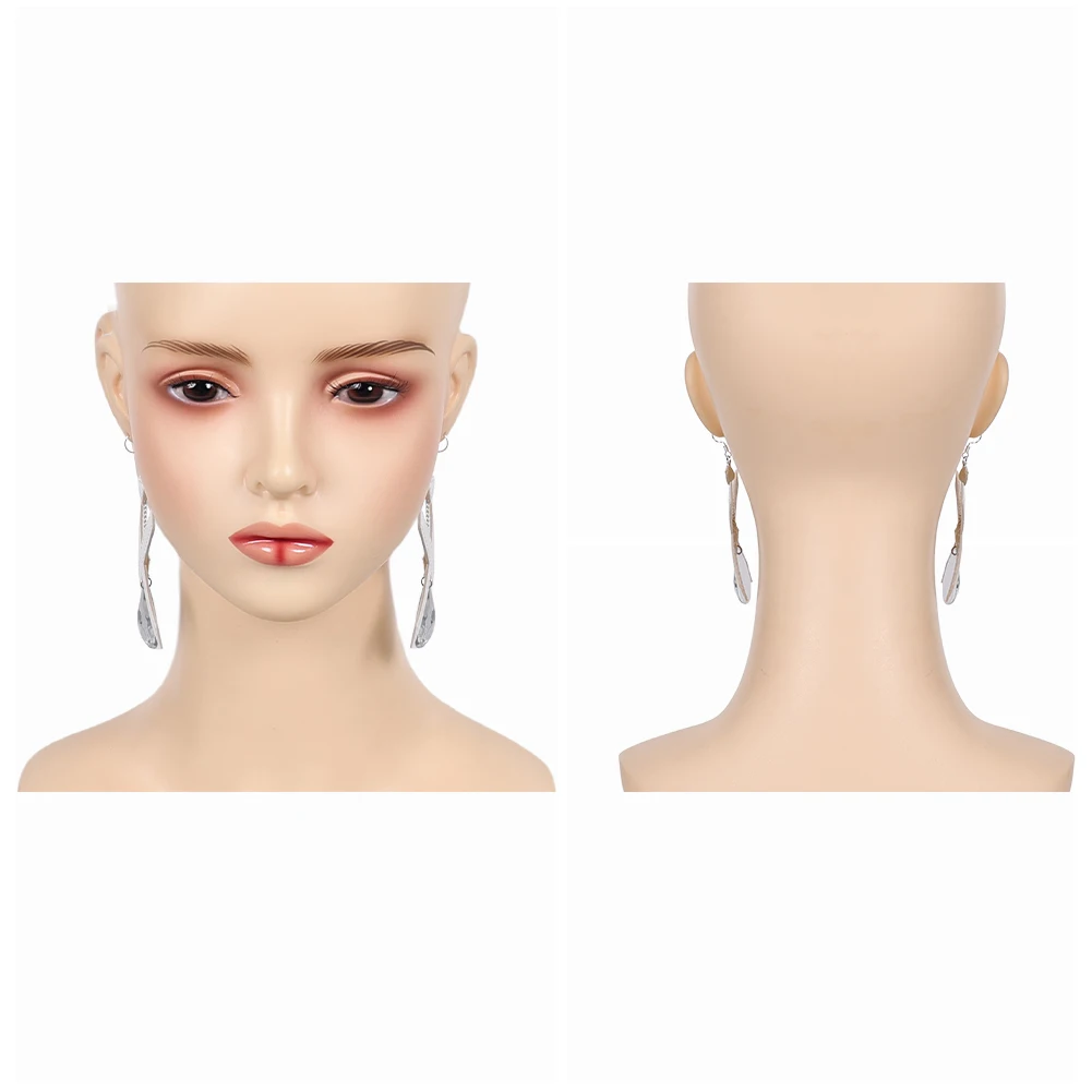 لعبة منافس إيما كوسبلاي جريس فروست أقراط فضية ملابس تنكرية إكسسوارات الحفلات تمويه دعائم لعب الأدوار للهالوين