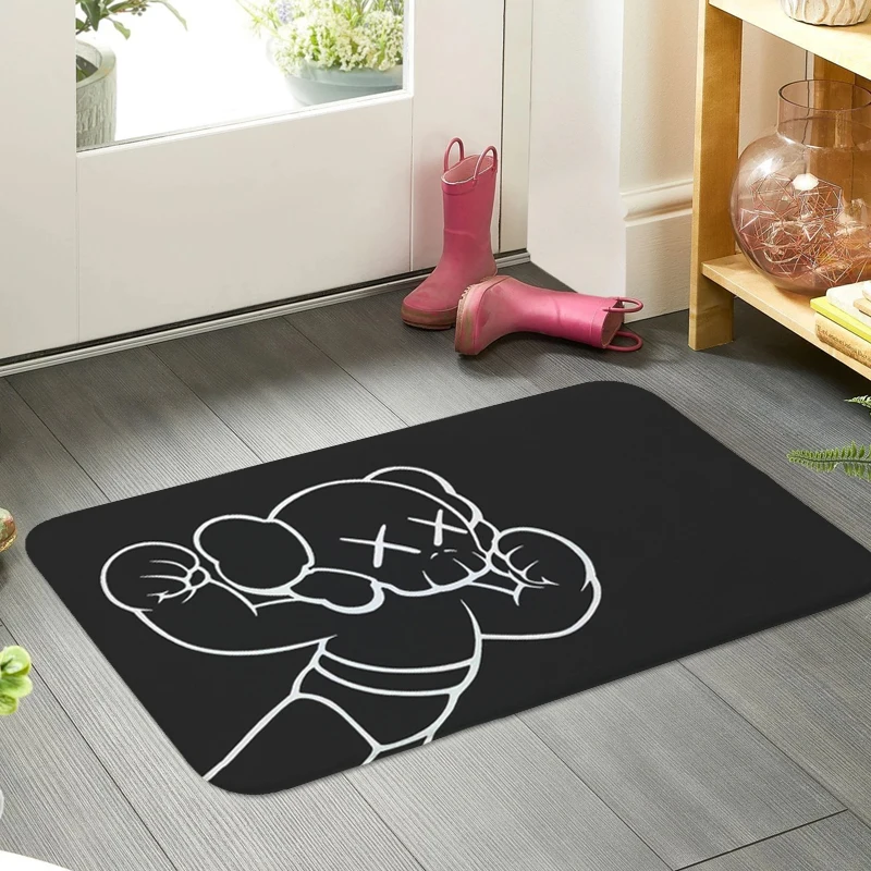 Door Mat Non-slip T-Kaws Living Room Floor Carpet Kitchen Custom Balcony Bathroom Bedroom Rug Slip-resistant Home Decor Items