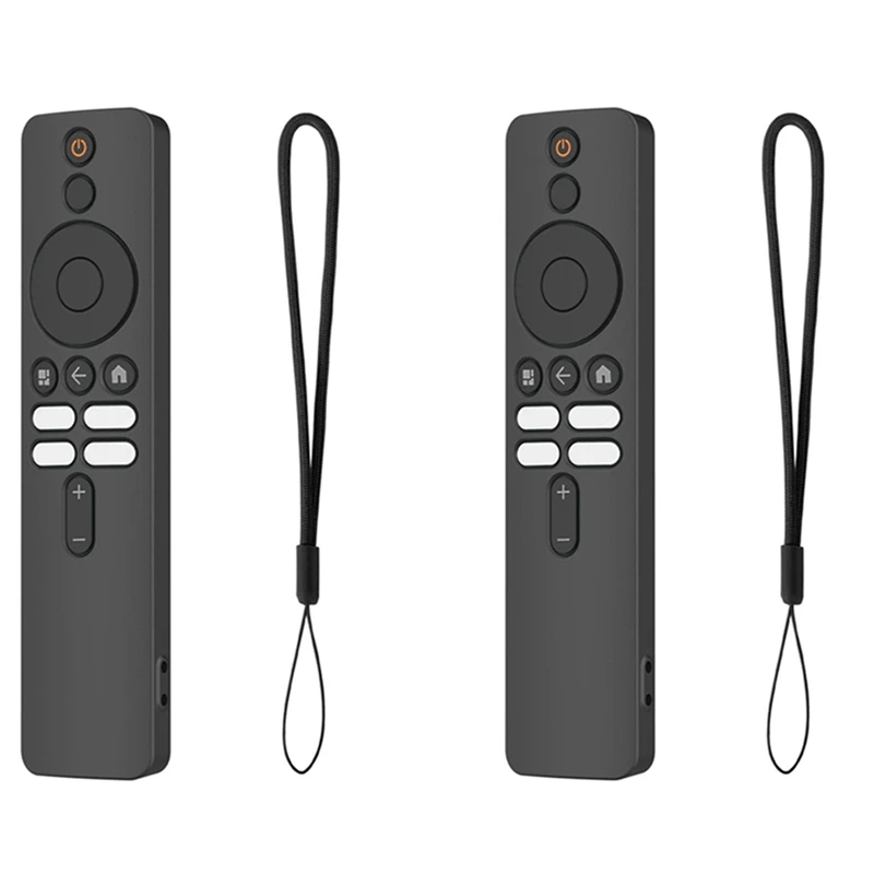 2X para Xiaomi TV Stick 4K TV Mibox 2a generación Control remoto portátil conveniente cubierta de silicona a prueba de polvo y caídas, D