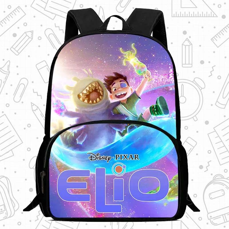 

Child School Backpack with Front Pocket,Cartoon ELIO School Bags for Boys Girls,Durable Kids Backpack for Pupil Students