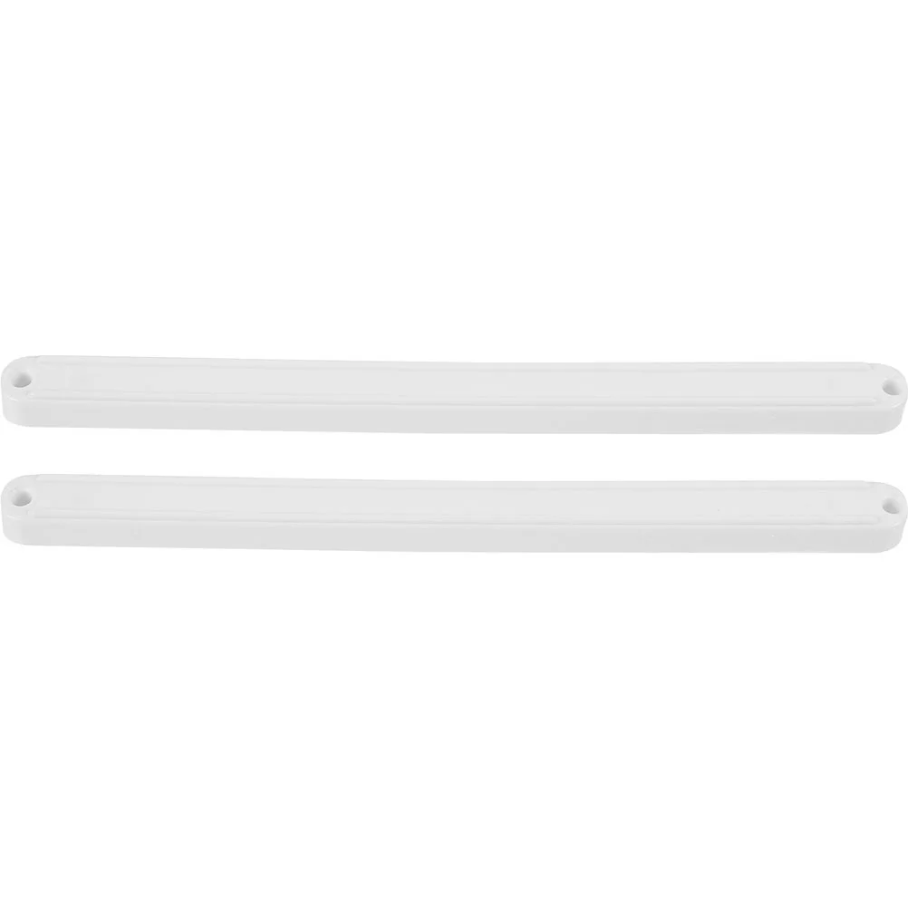 2 Pcs Sliding Plastic Drawer Rails Vanity Tables Guide Slide Cabinet White Glides Track