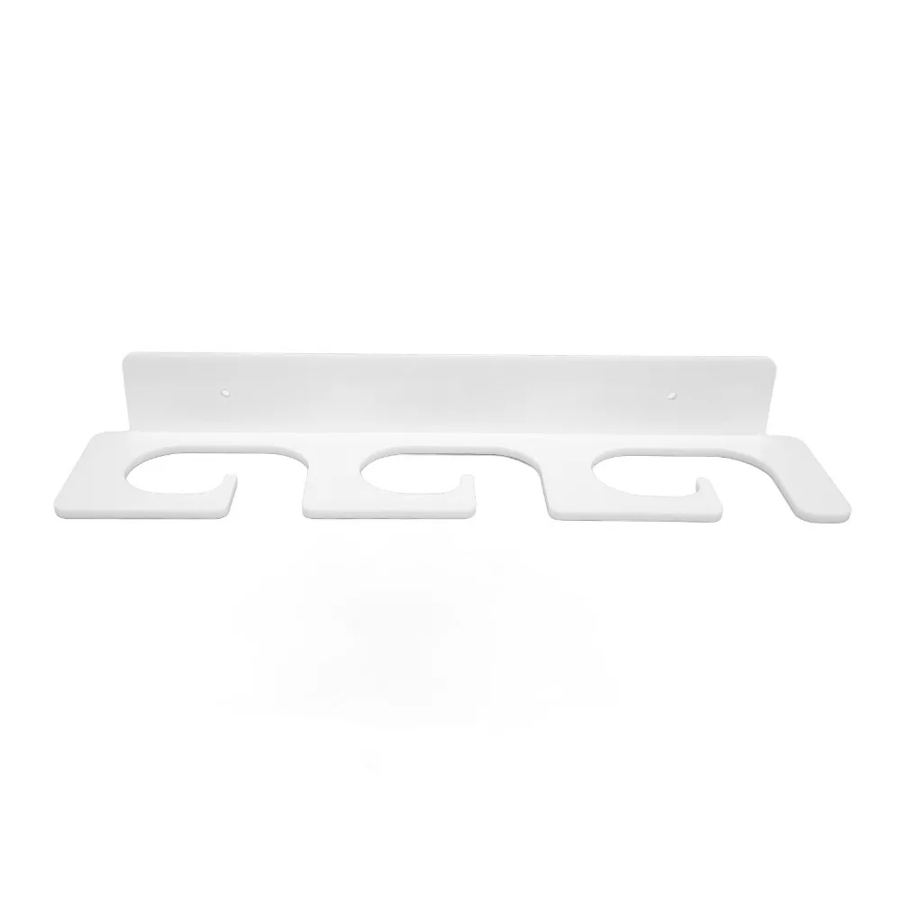 4Pcs Acrylic Fishing Rod Holder Horizontal Overhead Hanger Wall Ceiling Mounted Fishing Pole Rack Multifunctional Non-slip