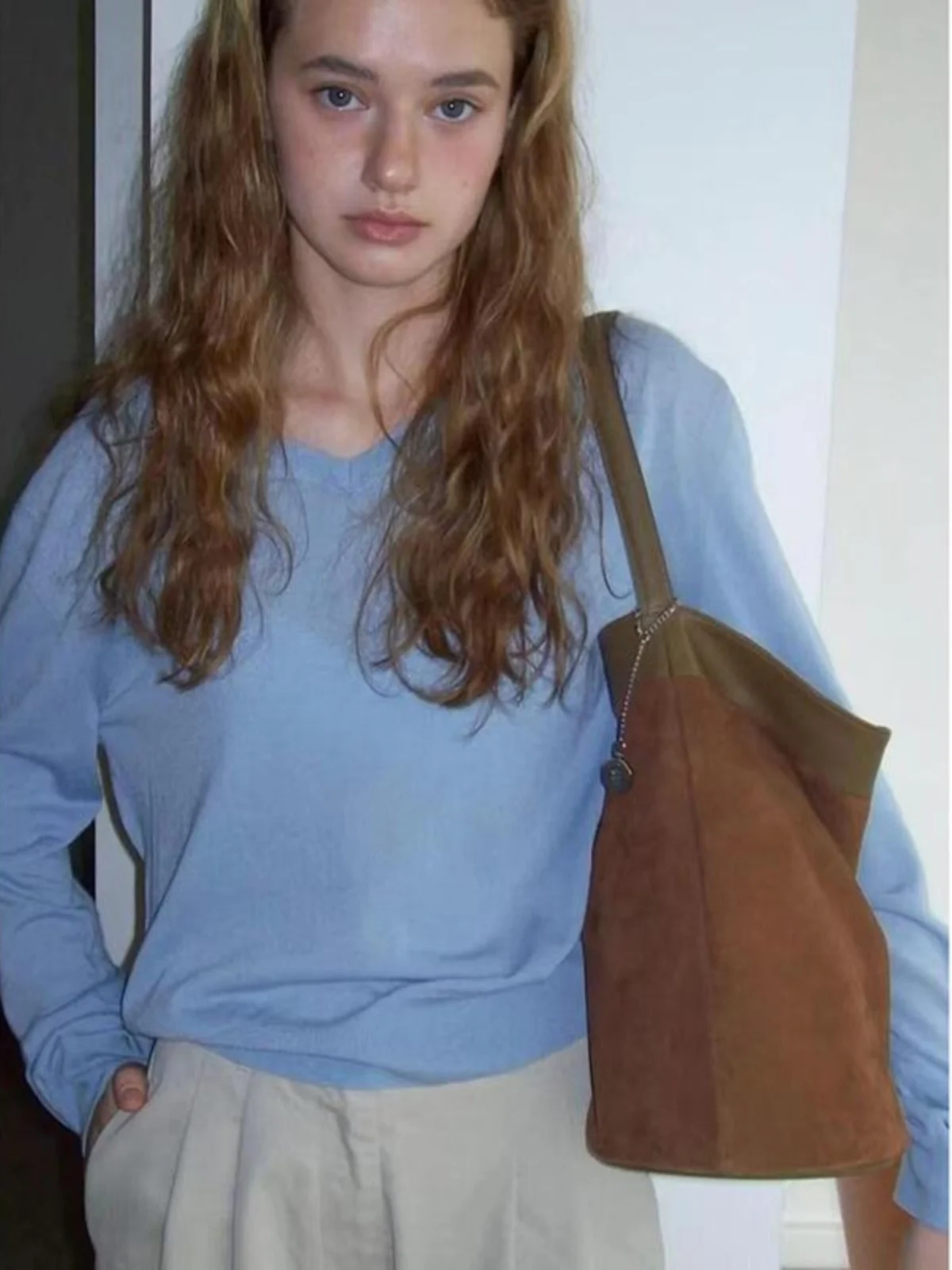 

Large Capaci Commuter Tote Bag Lazy Suede Buet Bag Single oulder Bag Autumn Winter New Sle High Sensation Frosted Suede