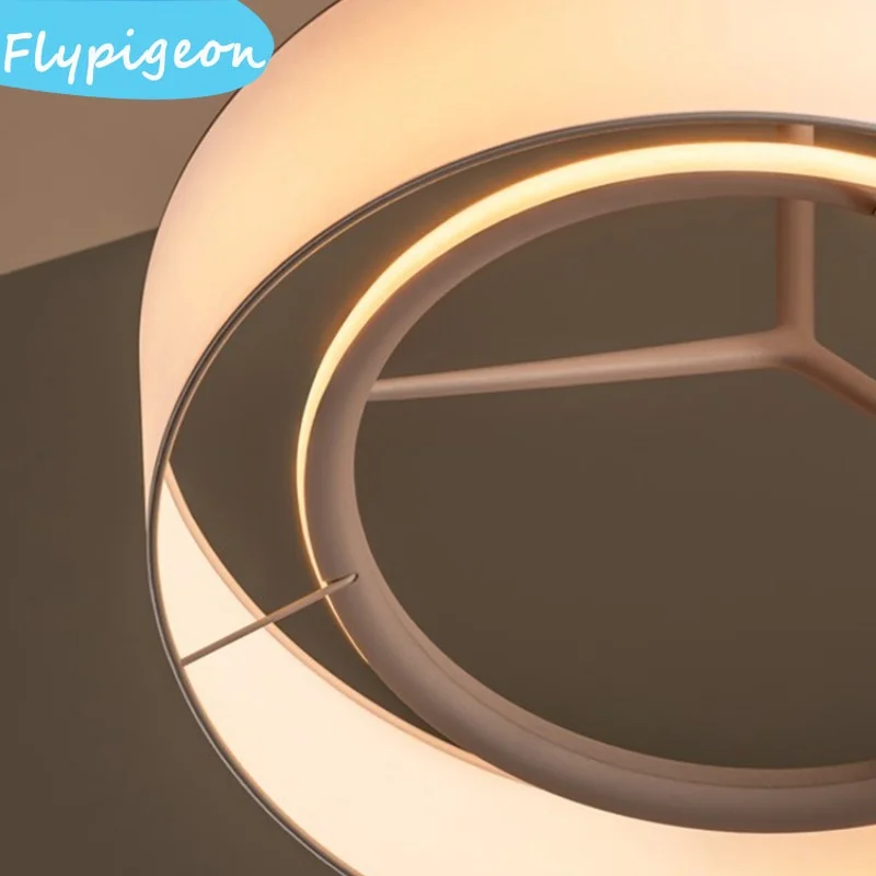 الشمال الحديثة LED النسيج قلادة ضوء التعميم الحد الأدنى تصميم لطاولة الطعام غرفة المعيشة ديكور غرفة نوم مصابيح متدلية #5