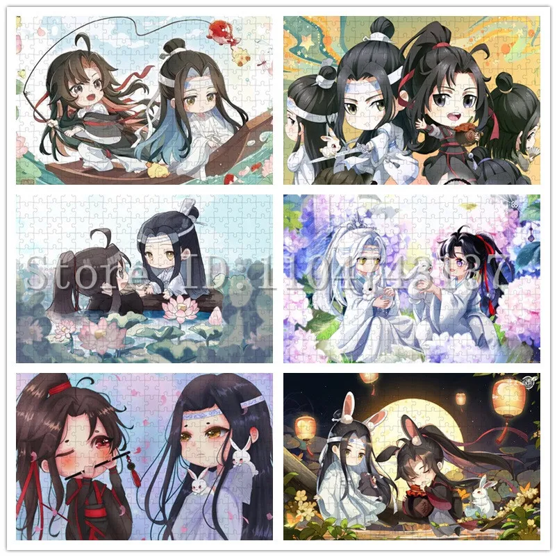 

108/300/500/1000 шт. Mo Dao Zu Shi аниме-пазлы Новое поступление мультяшные пазлы домашний декор искусство игрушки и хобби ручной работы