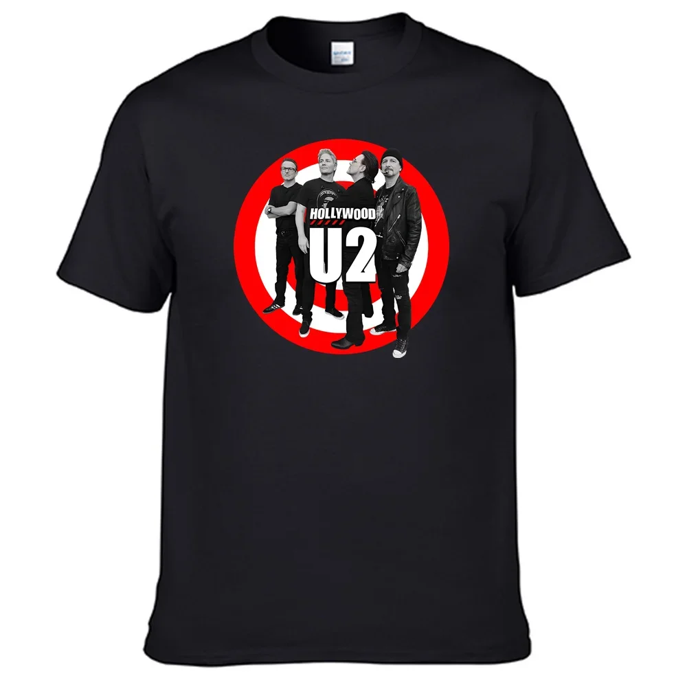 Rock Band U2 T-shirt Unisex 100% Cotton Men Women T-Shirt Top Sales Band Shirt N09