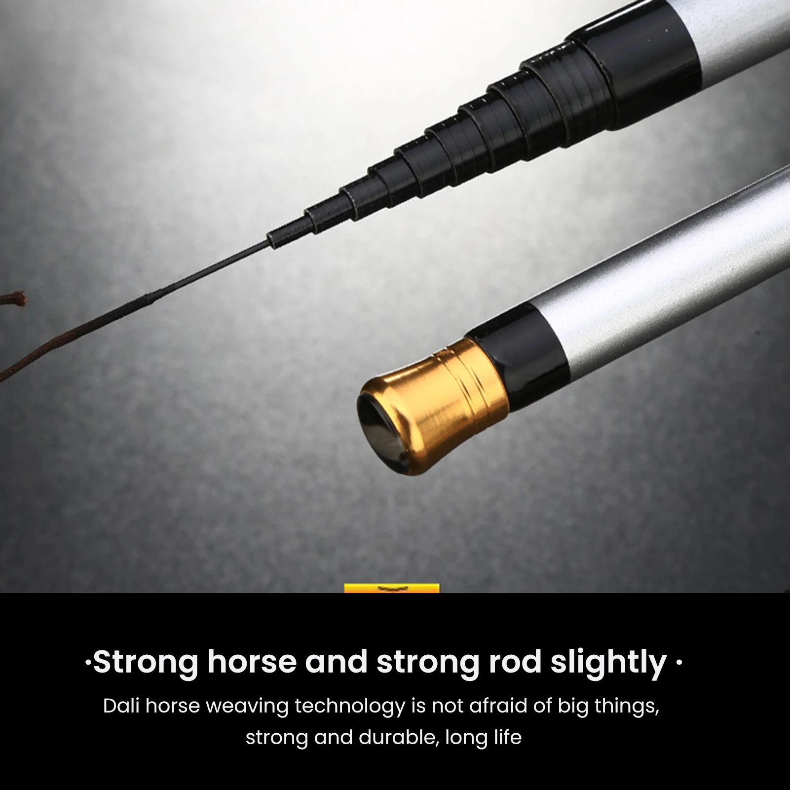 Fiberglass Angling Rod Fishing Tool with Comfortable Hand Feeling for Freshwater Fishing Using XR-Hot