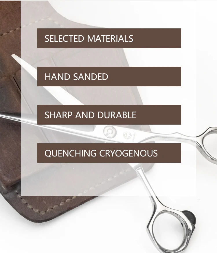 Professionelle VG10 Edelstahl-Haarschere für die rechte Hand, Haarpflegeschere von Direct Factory, Friseur-Scheren-Werkzeug-Set – Detail 4