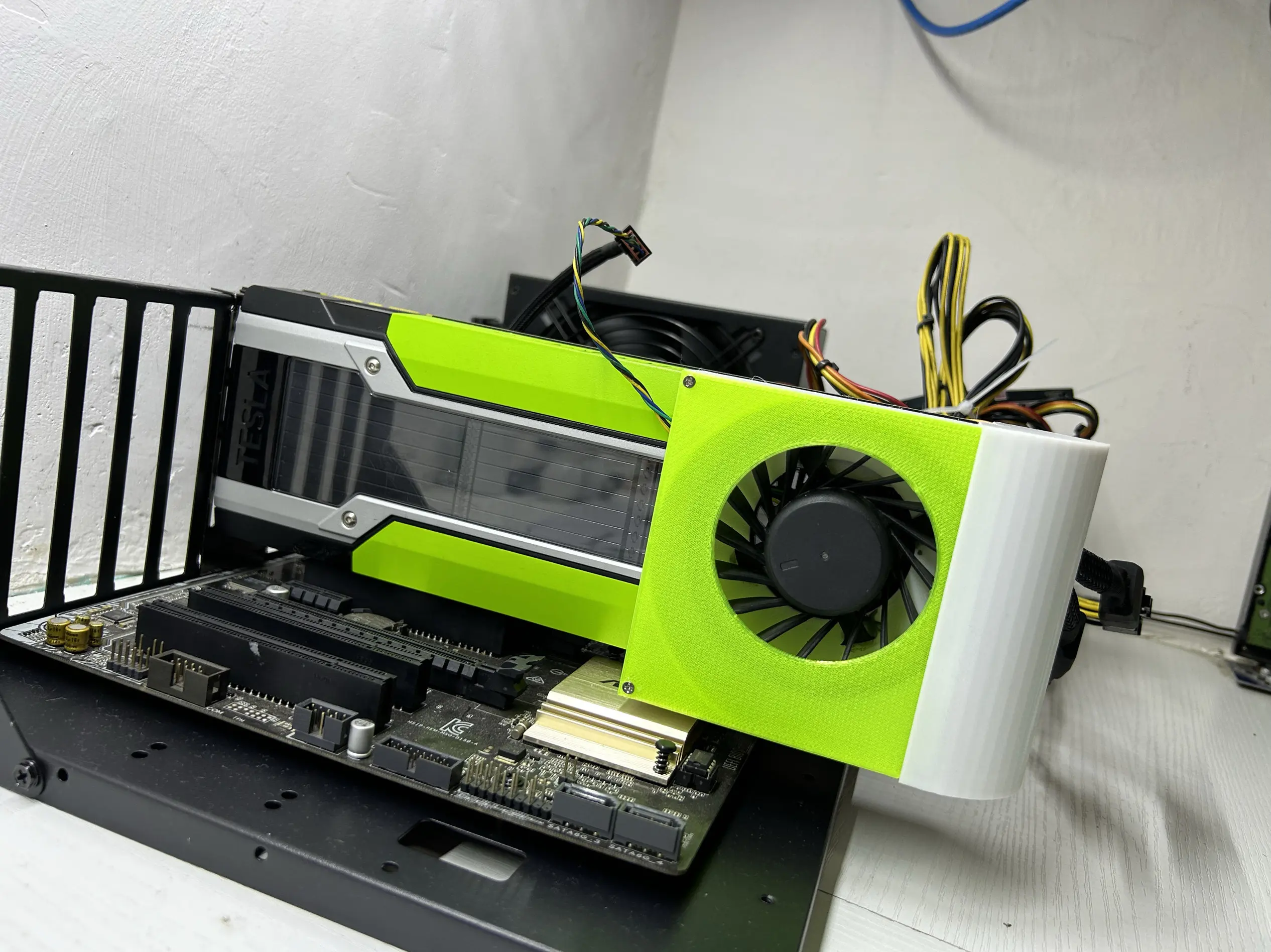 Suitable for NVIDIA Tesla P100 P40 M40 K80 v100 graphics card modification active cooling component