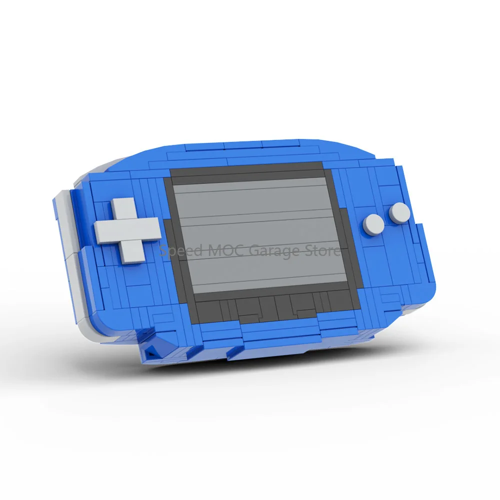 Classic Retro Game Console Building Kit Mini 32-bit Pocket Game Machine Small Particle Bricks Desktop Display Gift