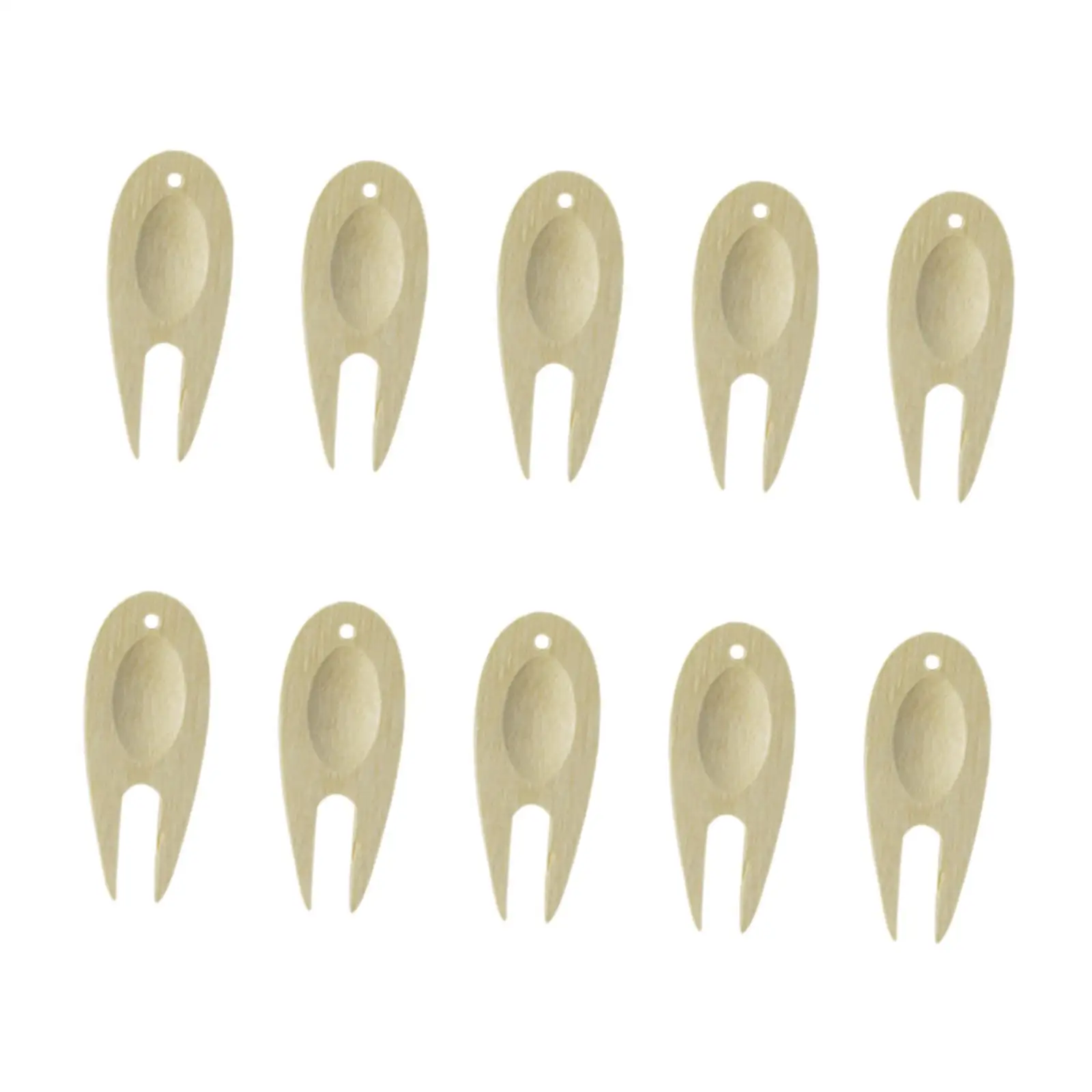 

10Pcs Golf Divot Tool Groove Cleaner Multifunctional Lawn Repair Prong for Training Women Men Birthday Gifts Golfer Replacement