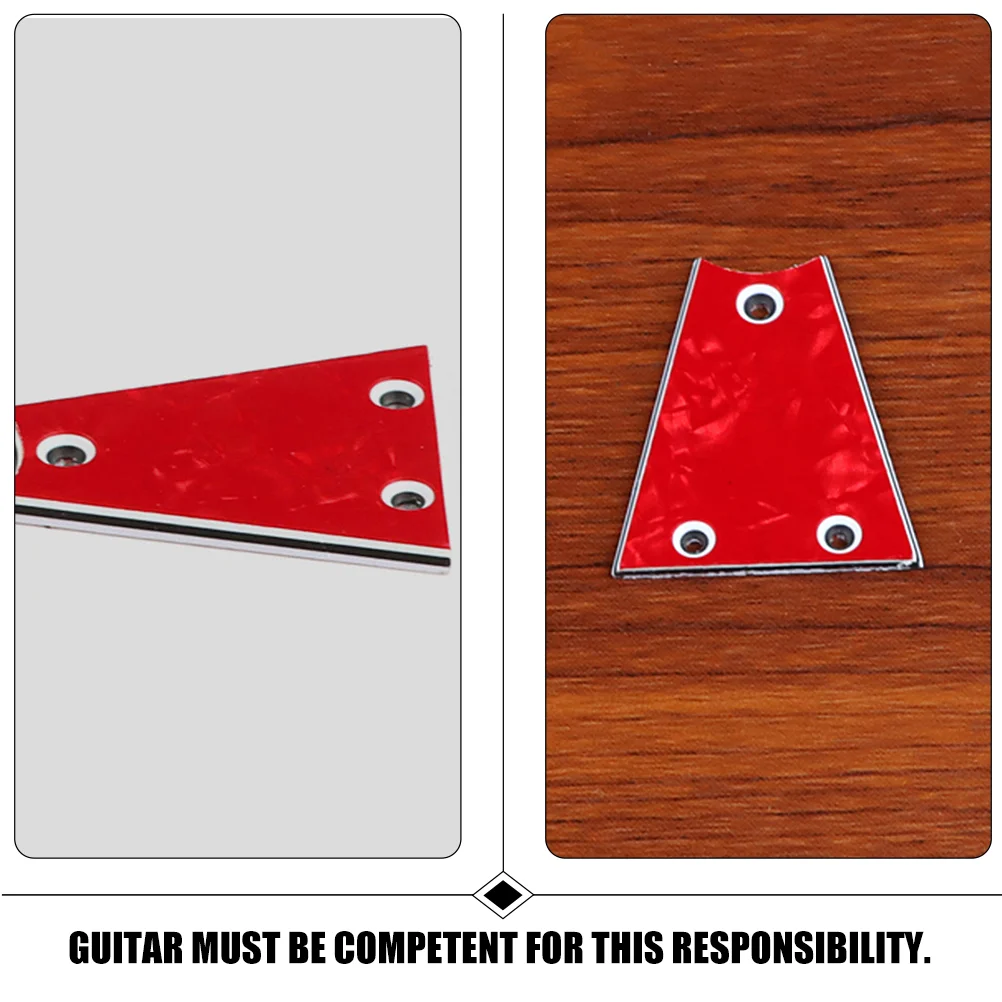 Electric Bass Guitar Truss Rod Cover Red Pearl Iron Core Repairing Tools Covers