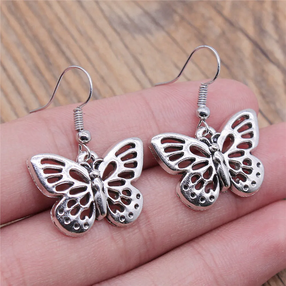 Vintage Dragonfly Dangle Earrings Metal Insect Drop Earrings Butterfly Women Daily Party Jewelry Gift For Jewelry