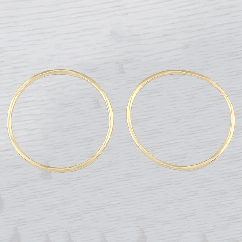

20 x Gold Plated Large Circle Round Hoop Hollow Open Charms Connectors For DIY Earrings Necklace Jewelry Making Materials