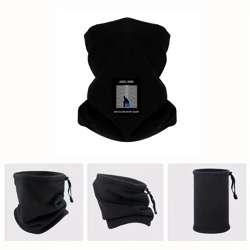 Man,sitting,waves,blue shape,. Men Outdoor Scarf Mask Neck Gaiter Hat Women cap Headgear Windproof Keep Warm Winter Multifunctio