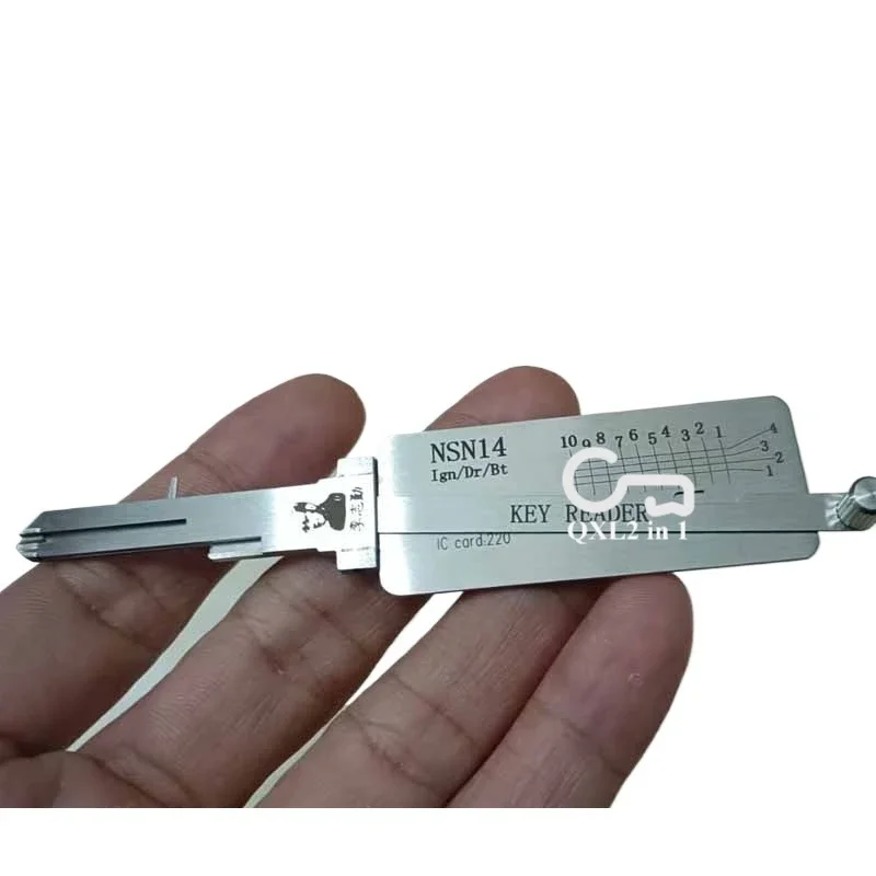 1 قطعة Lishi 2 في 1 NSN14 DA34 لنيسان سوبارو قارئ فك الباب الجذع الإشعال مكافحة وهج فك و اختيار أداة Ganzua عدة #1