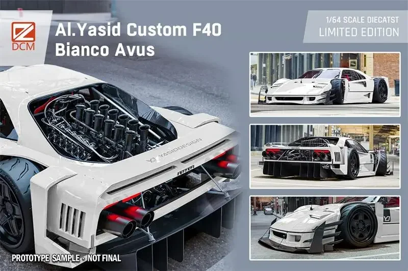 DCM 1:64 AI.Yasid Custom F40 limited599 Diecast Model Car