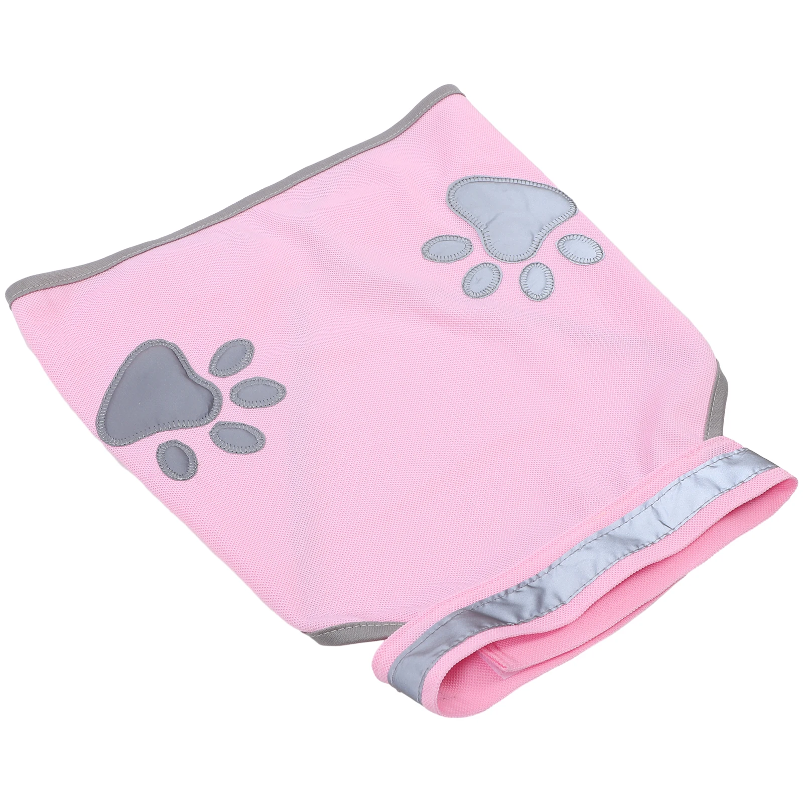 

Pet Safety Vest Reflective Vest Fluorescent Print Size M Polyester Protective Security Outdoor Activity Small Medium