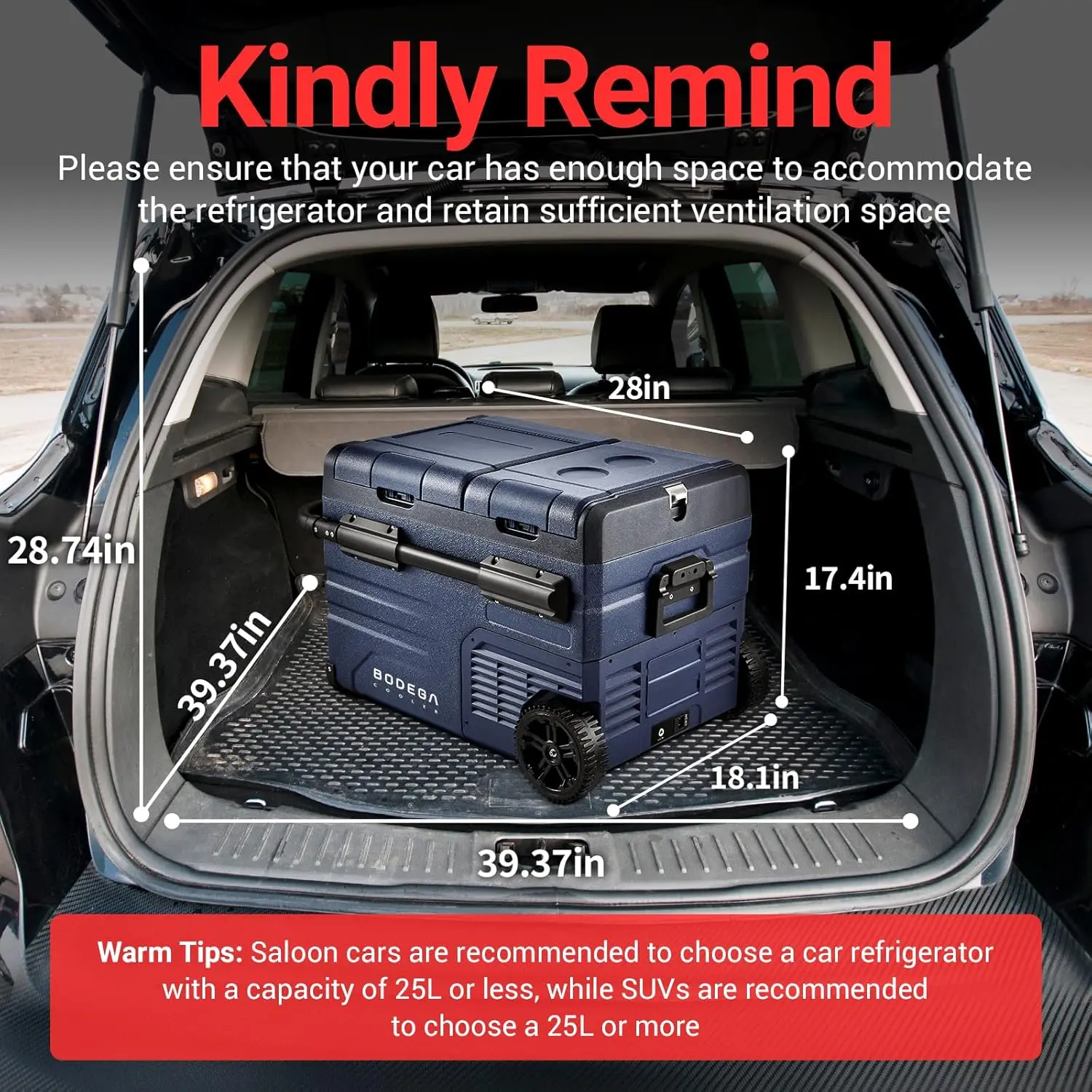 Frigorifero per auto da 12 Volt, frigorifero per auto da 37 litri (35 L), frigorifero portatile a doppia zona, controllo APP, da -4 a 68 ℉   Frigorifero per camper