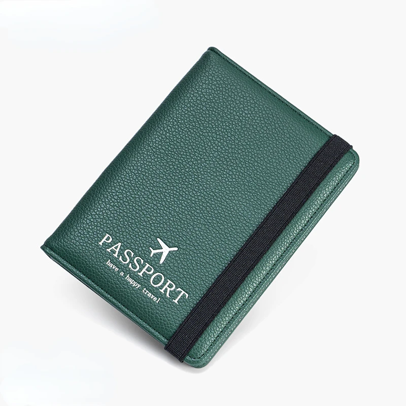 2024 Passport Cover Bag Travel Pu Leather Case Anti-magnetic Anti-theft Passport Holder Multi-function Card  Wallet Purse