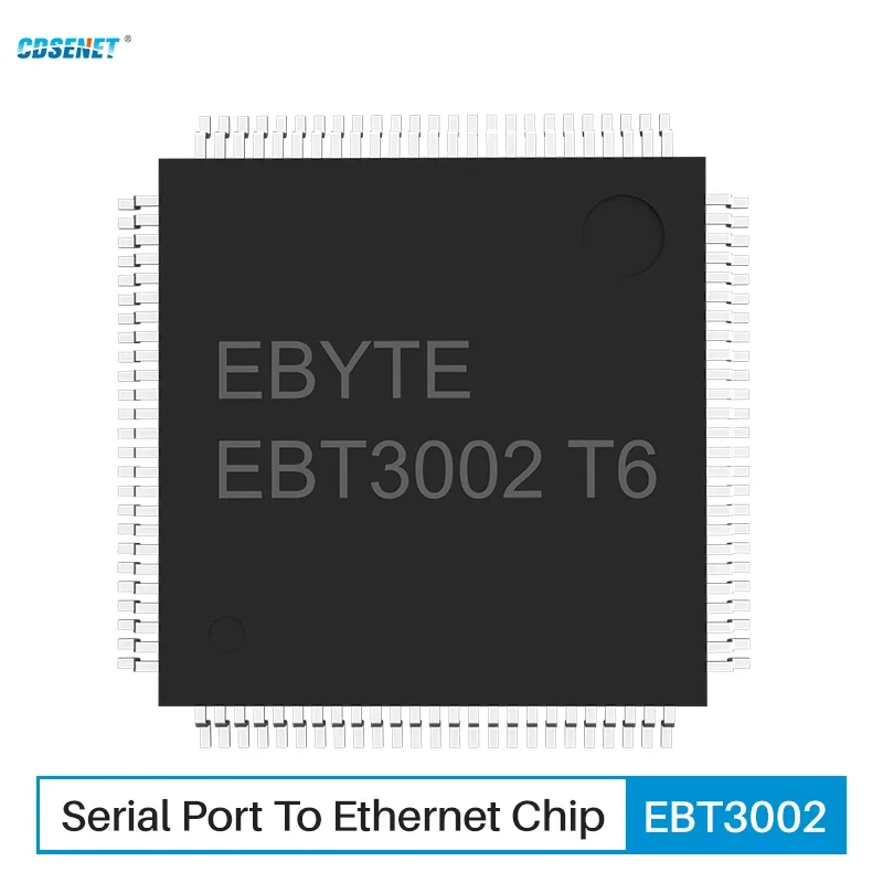 Porta Serial para Chip Ethernet, CDSENET EBT3002, Nível TTL para RJ45, Modbus TCP para RTU, MQTT HTTP, Transmissão Transparente, Baixa Potência