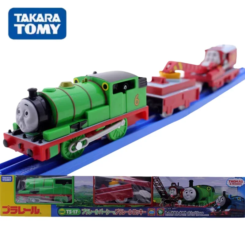 TAKARA TOMY Pule Road Road Electric train Pessi and Rocky TS-17 alloy compression shaft miniature model,adult decoration,boy toy