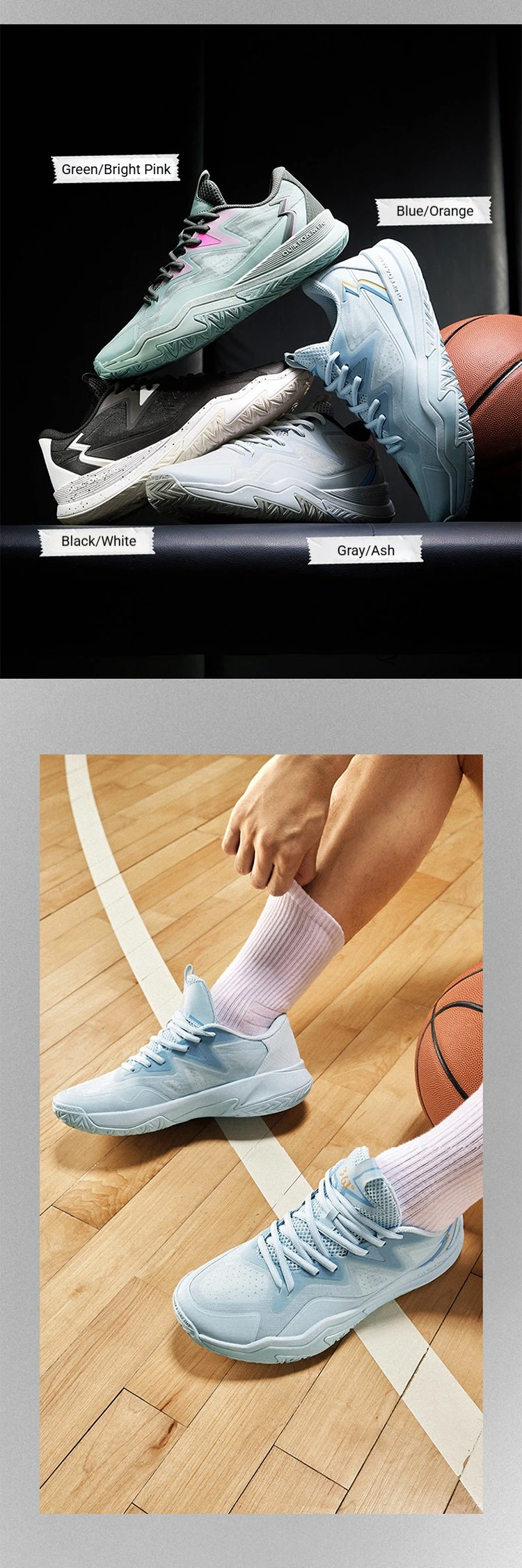 361 Degrees Flame Strike5 V2 Herren-Basketballschuhe Neue atmungsaktive, leichte, verschleißfeste, flexible Herren-Sneaker 672631117 – Detail 12
