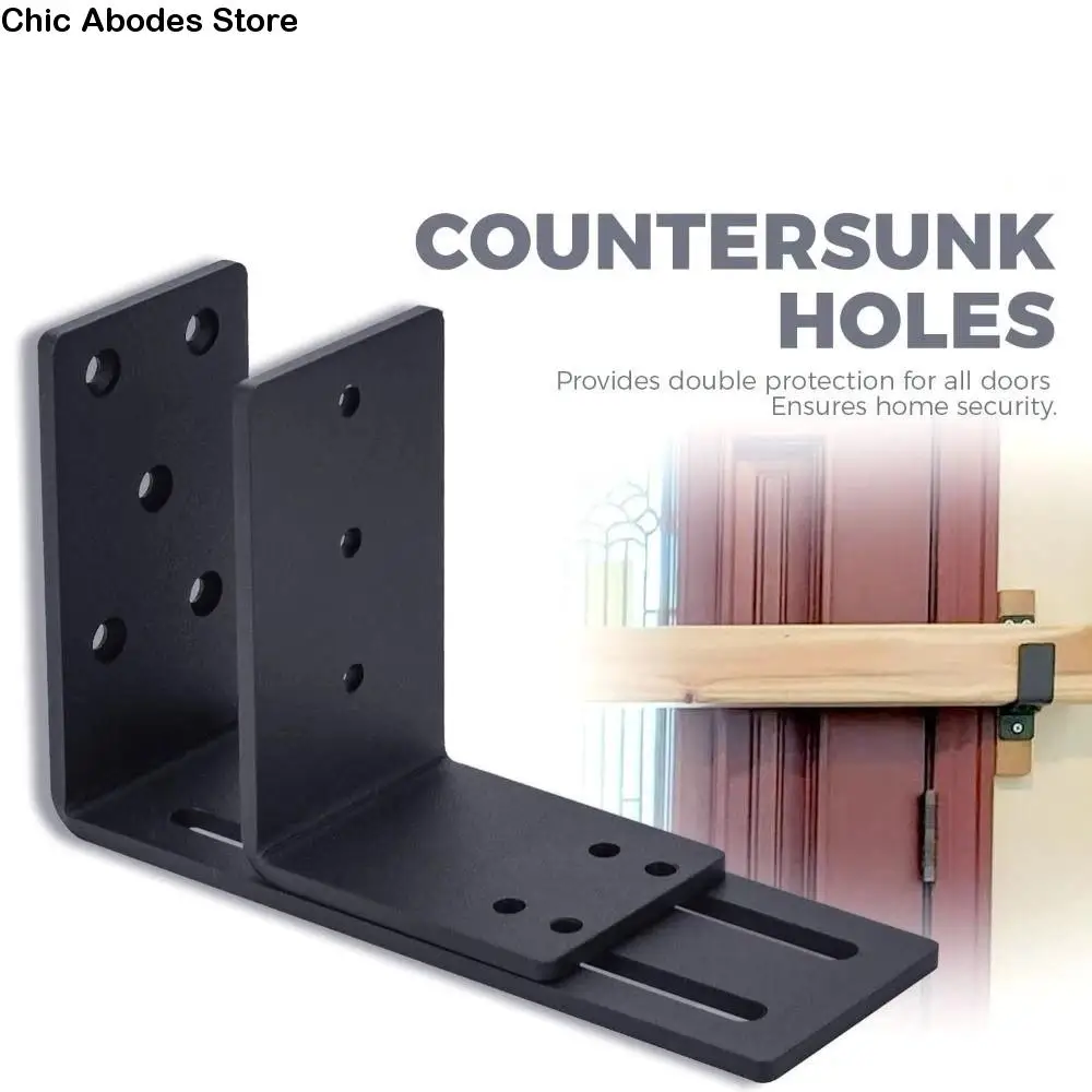 

Держатель открытой планки из углеродистой стали U-образный сверхмощный дверной защитный кронштейн, устойчивый к коррозии усиленный дверной опорный сарай