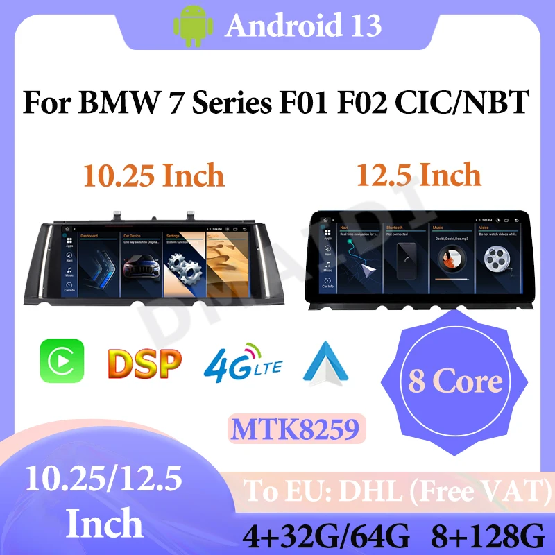 

Factory Price 8 Core 8G 128G Android13 For BMW 7 Series F01 F02 Video Player Central Multimedia 1920*720P Screen Blue-tooth WIFI