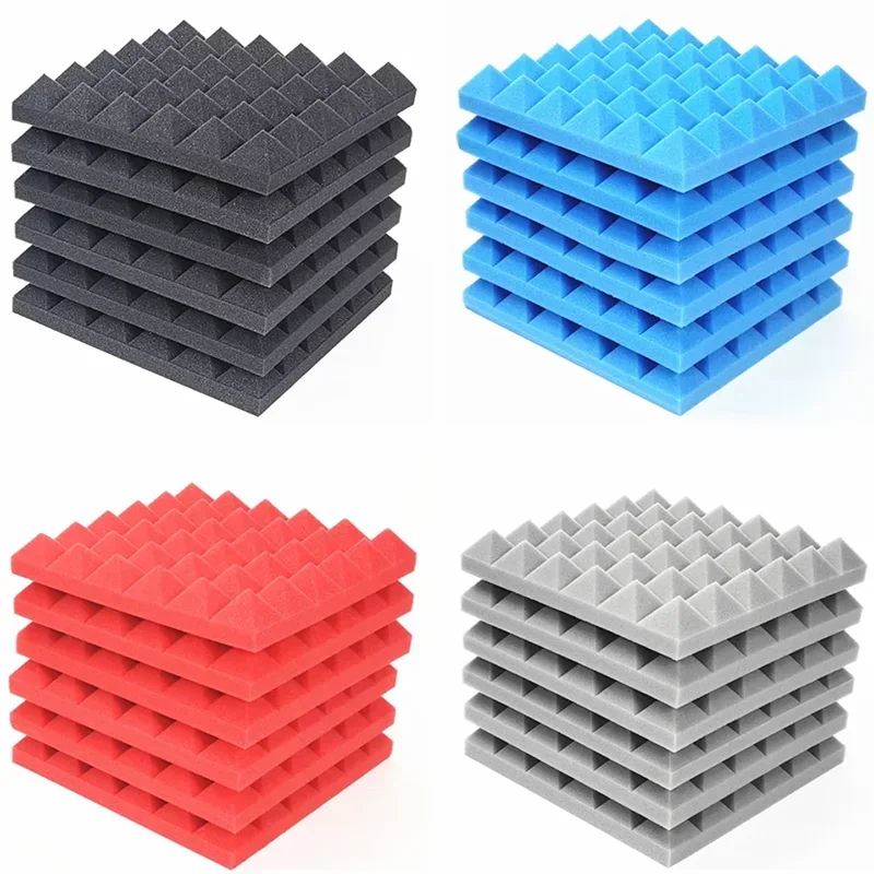 1PCS 30x30x5cm High-Density Soundproofing Foam Studio Acoustic Foam Panel Sound Insulation Treatment KTV Wall Sponge Pad Pyramid