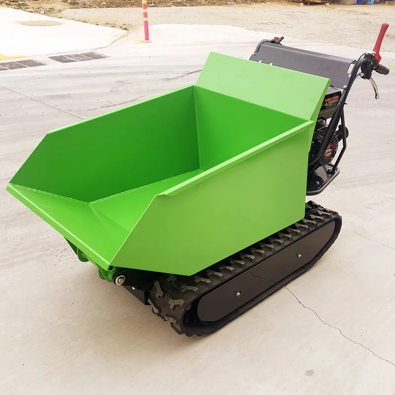 Portable Mini Dump Truck Small Tracked Hydraulic Dump Truck Suitable for Agricultural Transport and Engineering Operations.