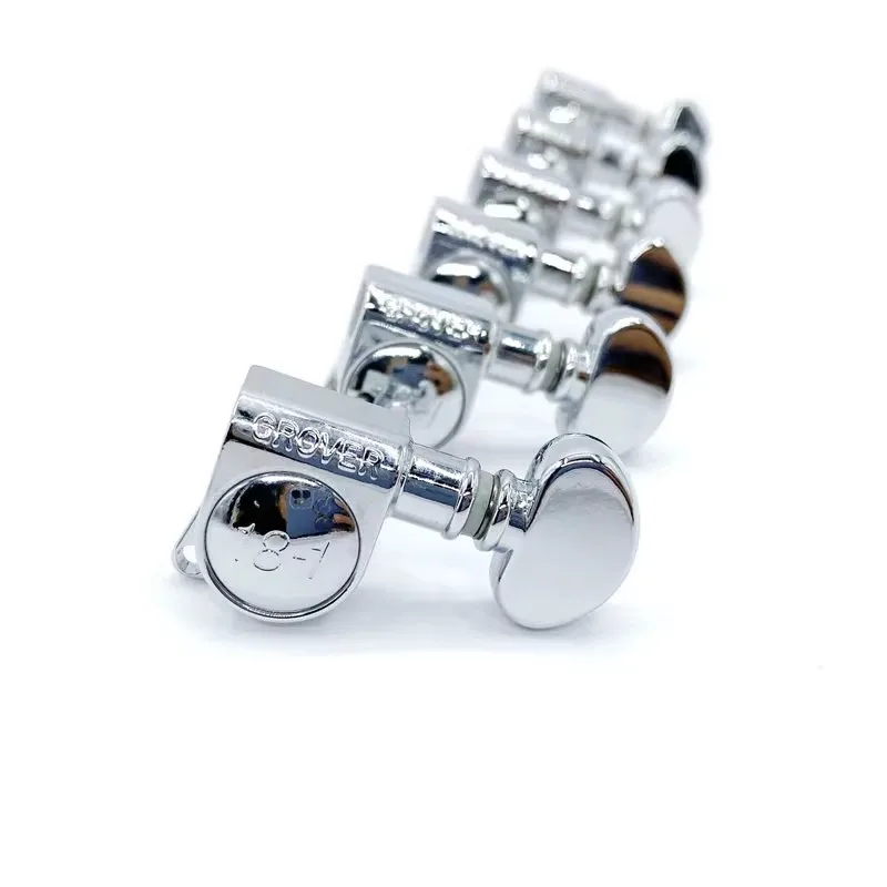 

Grover Machine Heads 1/18 Korean Made Electric Guitar Tuner Keys One Set 6 Pieces in line Chrome