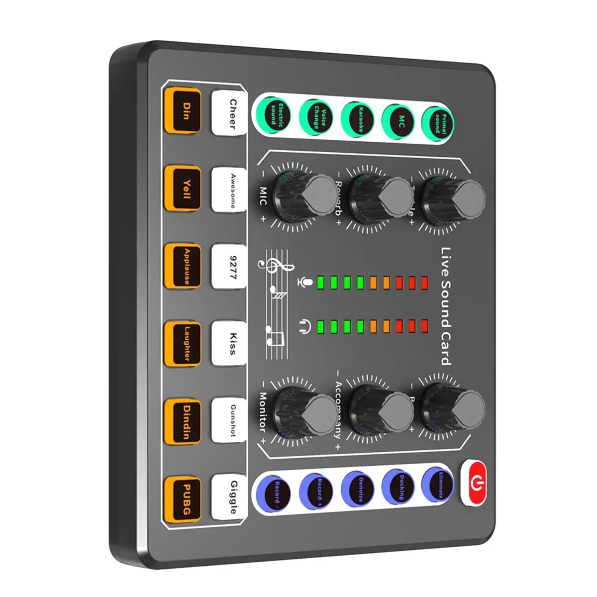 

Аудиоинтерфейс M8 для подкастов, портативная студия звукозаписи, звуковая карта, черный