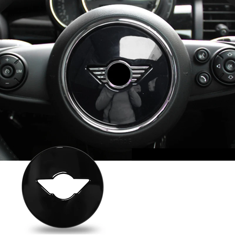 Car Steering Wheel Decorative Cover Center Modification Sticker For BMW MINI COOPER JCW F54 F55 F56 F57 F60 Interior Accessories